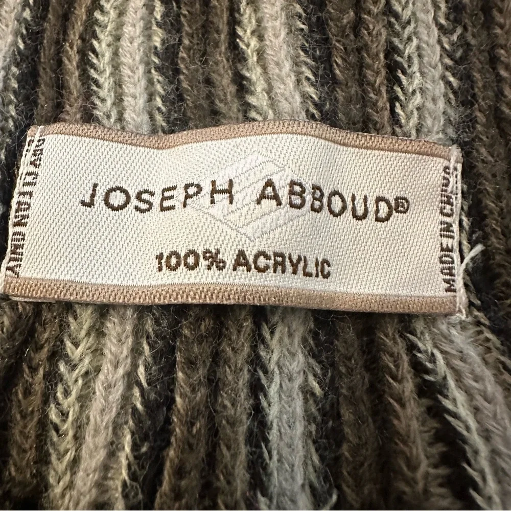 Joseph Abboud gray brown cream scarf